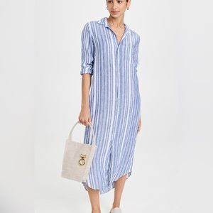 Frank & Eileen Blue and White Striped Midi Dress Reasonable offers considered!